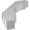 Ekena Millwork 3-in. W x 16-in. D x 22-in. H Pescadero Architectural Grade PVC Knee Brace BRCP03X16X22PEC - alternate 4